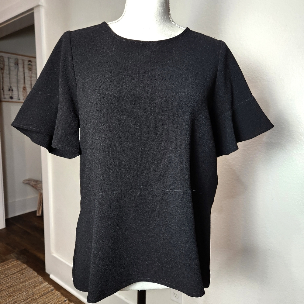 Madewell Flare Hem Top, Size Small